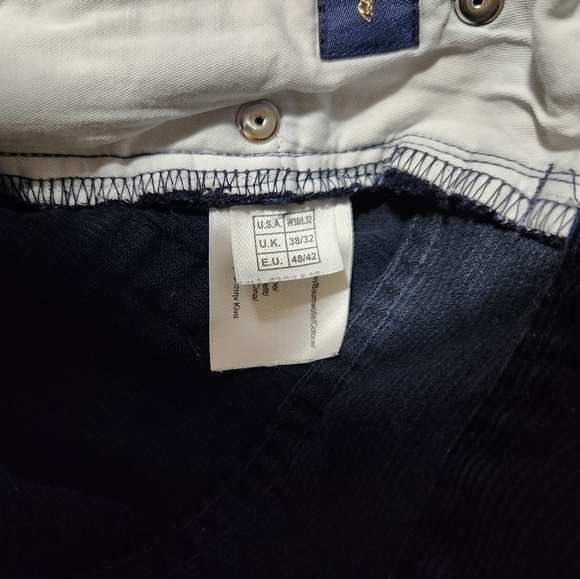 Brooks Brothers Mens Navy Fine Wale Corduroy 5 Pocket Straight Pants-Size 38x32 - Picture 8 of 9